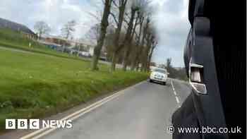 Watch: Biker who filmed himself in police pursuit banned