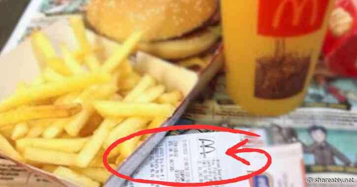 Here’s why you should never leave McDonald’s without a receipt