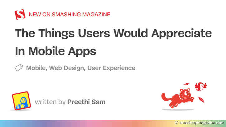 The Things Users Would Appreciate In Mobile Apps