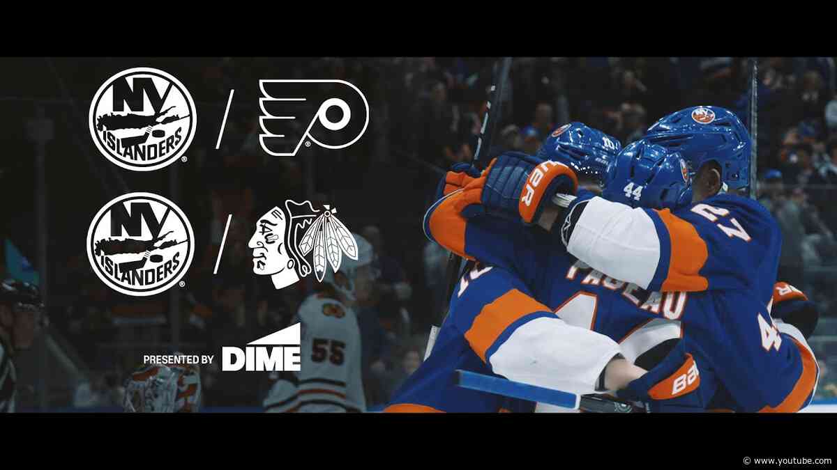Cinematic Recap: New York Islanders Beat Flyers and Blackhawks Back-to-Back | 04/01/24 & 04/02/24