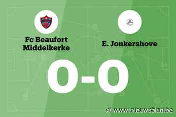 Eendracht Jonkershove dieper in de problemen na gelijkspel tegen FC Beaufort Middelkerke