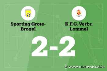 Gelijkspel voor Sporting Grote Brogel thuis tegen Verbroedering Lommel