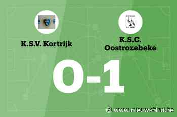 Vier opeenvolgende overwinningen voor SC Oostrozebeke na 0-1 winst tegen KSV Kortrijk