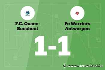 De Vos redt punt voor FC Oxaco-Boechout tegen Warriors