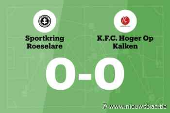 SK Roeselare en HO Kalken blijven steken op 0-0