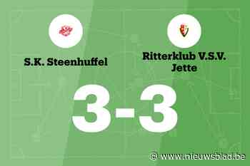 SK Steenhuffel speelt gelijk in thuiswedstrijd tegen Ritterklub Jette