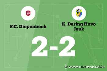 FC Diepenbeek sleept gelijkspel uit de brand in de thuiswedstrijd tegen Daring Huvo Jeuk