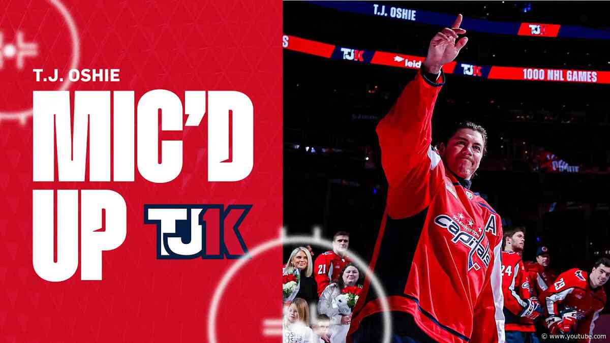 Mic'd Up | T.J. Oshie for his TJ1K Ceremony Game