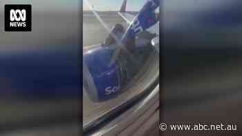 Flight makes emergency landing as passengers film parts of the wing falling off