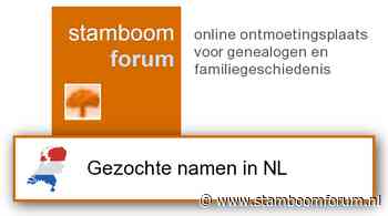 Stamboom Gomes op Genealogie online 14 dec 2009 [Onderzoek in Nederland]