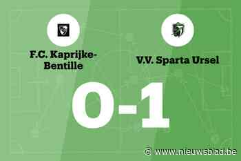 Baert bezorgt Sparta Ursel zege op FC Kaprijke-Bentille