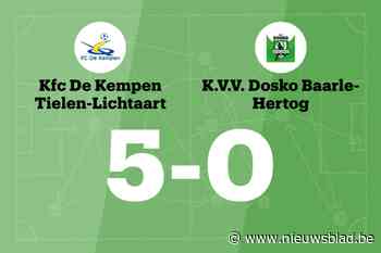 Wedstrijd tussen FC De Kempen B en Dosko eindigt in forfaitscore