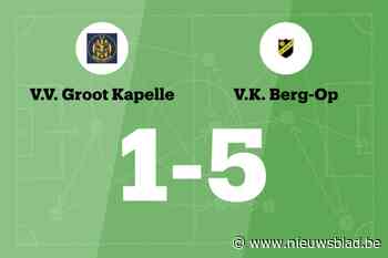 VK Berg-Op wint uit van VV Groot Kapelle, mede dankzij twee treffers Steurs
