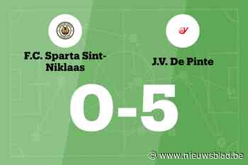 JV De Pinte B boekt monsterzege op FC Sparta Sint Niklaas