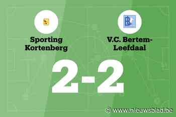 Sporting Kortenberg sleept gelijkspel uit de brand in de thuiswedstrijd tegen VC Bertem-Leefdaal B