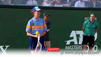 'You want to play?' | Bublik hands racket to ball girl