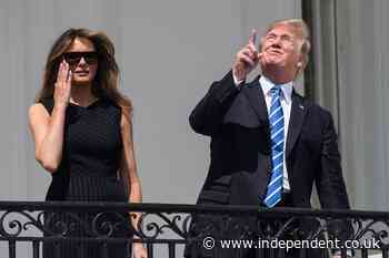 Trump trolled ahead of eclipse for staring directly at the sun
