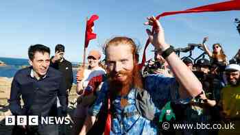 Watch: Moment Russ Cook finishes length of Africa run