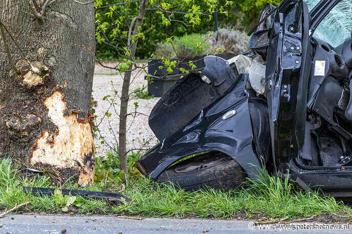 Auto botst tegen boom Breukelen: bestuurder zwaargewond