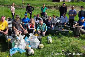 Twintig zakken vol zwerfvuil ingezameld tijdens river cleanup