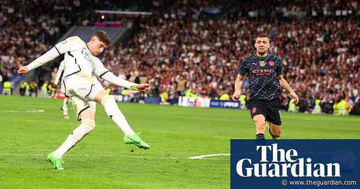 Fede Valverde volleys Real Madrid level in thriller with Manchester City