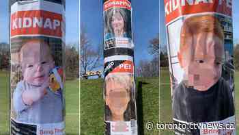 Toronto police investigating defaced posters of kidnapped Israeli children as they launch new awareness campaign about hate crimes