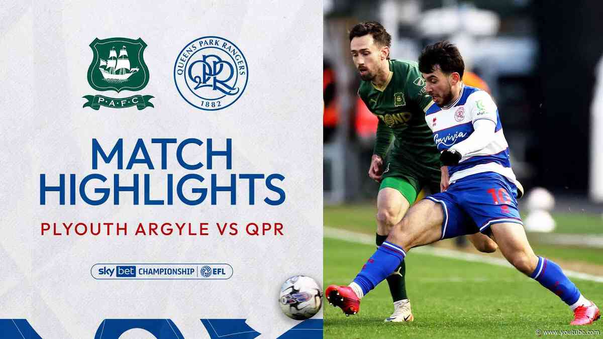 🤝 A Point Away From Home | Match Highlights | Plymouth Argyle 1-1 QPR