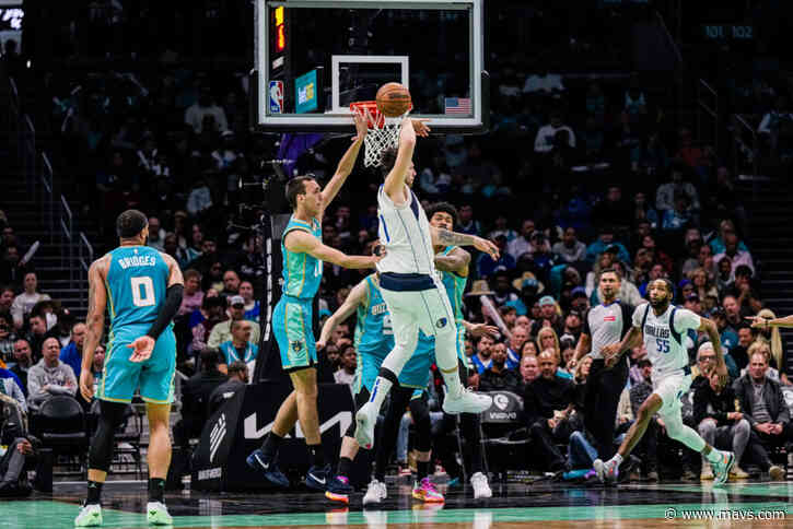 Dončić collects triple-double in pacing Mavs to 130-104 win over Hornets