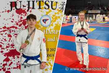 Antwerpse broer en zus pakken medailles op EK jiujitsu in Roemenië: “Mijn coach verzweeg dat ik voor brons ging kampen”