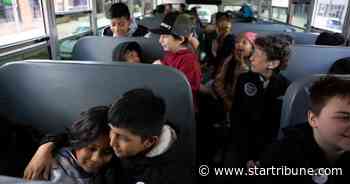 Minneapolis rolls out electric school buses, and students who pushed for them get test ride