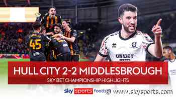 Hull 2-2 Middlesbrough