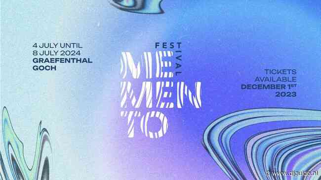04-07-2024 Memento festival 2024 maakt volledige line-up bekend