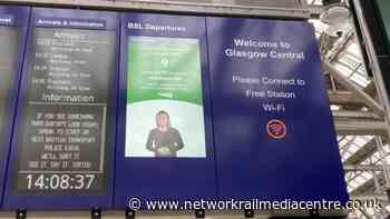 Scotlands two busiest railway stations are first in UK to install British Sign Language screens