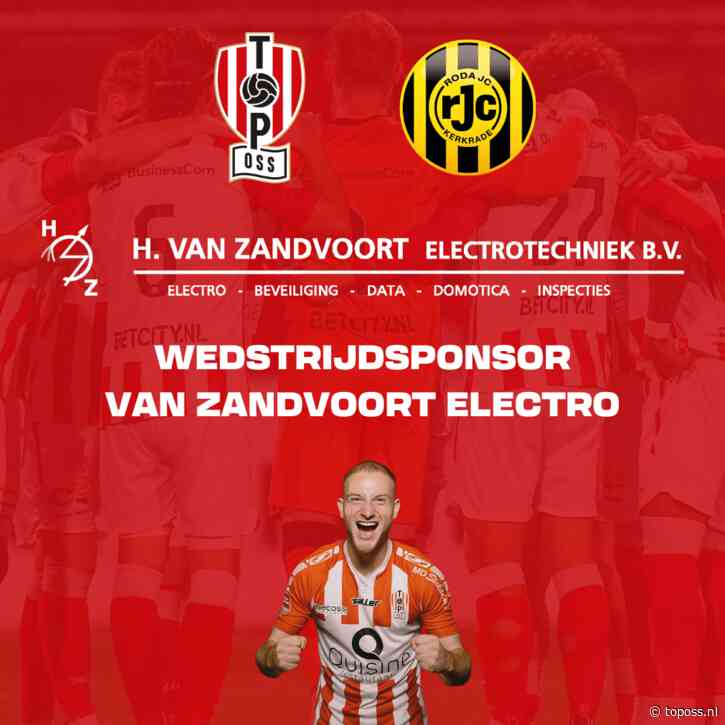 Van Zandvoort Electro wedstrijdsponsor TOP Oss – Roda JC