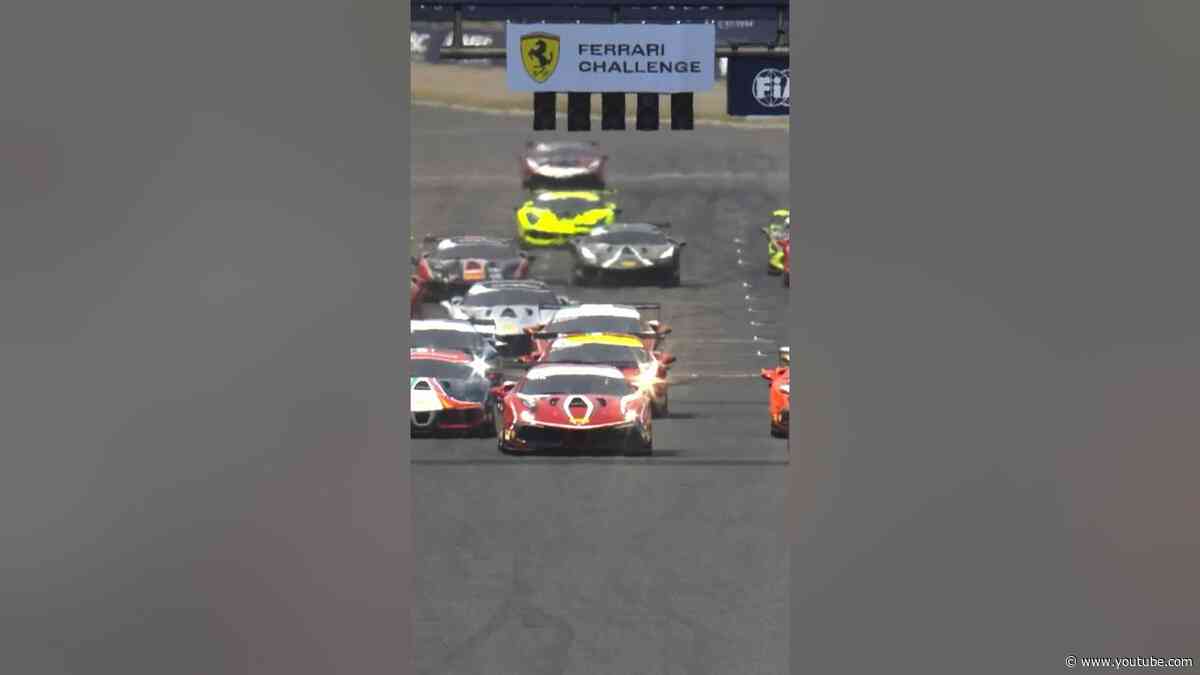 That #FerrariChallenge Japan action 🤩🎥 #FerrariRaces #shorts