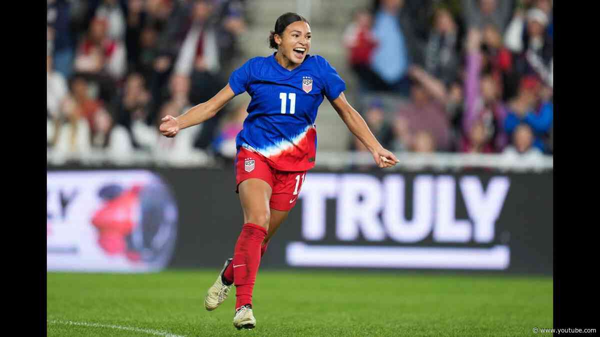 Sophia Smith first goal | USWNT vs. Canada | 2024 SheBelieves Cup Final - April 9, 2024