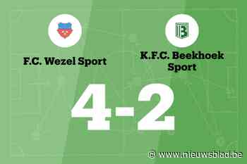 Wezel Sport B klopt Beekhoek en is al negen wedstrijden ongeslagen