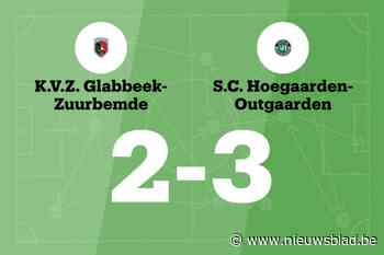 Zege voor SC Out-Hoegaarden B in uitwedstrijd tegen KVZ Glabbeek Zuurbemde