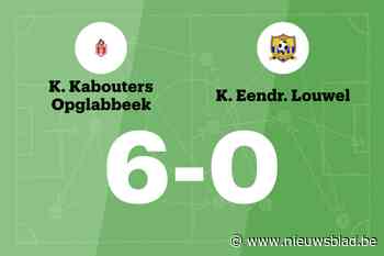 Kabouters Opglabbeek B boekt monsterzege op Eendracht Louwel B