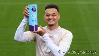 Fulham striker Rodrigo Muniz reduced to TEARS after being surprised with the Premier League Player of the Month award by his team-mates