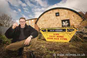 London Man Pays $62 Monthly To Live In A Refurbished Dumpster To Avoid High Rent