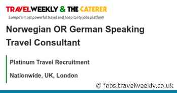 Platinum Travel Recruitment: Norwegian OR German Speaking Travel Consultant