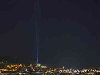 Quel est ce puissant faisceau lumineux qui éclaire le ciel de Nice depuis jeudi soir?