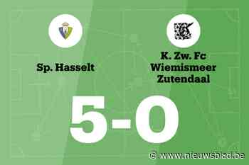 Wedstrijd tussen Sporting Hasselt en Zwaluw Wiemismeer eindigt in forfaitscore