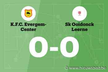 Duel tussen KFC Evergem Center B en SK Ooidonck Leerne blijft doelpuntloos