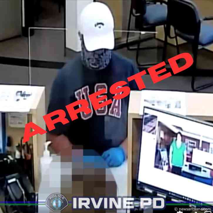 Irvine bank robbery suspect arrested