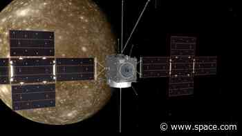 In a virtual reality universe, upcoming 'JUICE' mission flies by Jupiter's moon Callisto