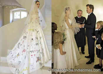 Angelina Jolie's most unusual wedding gown