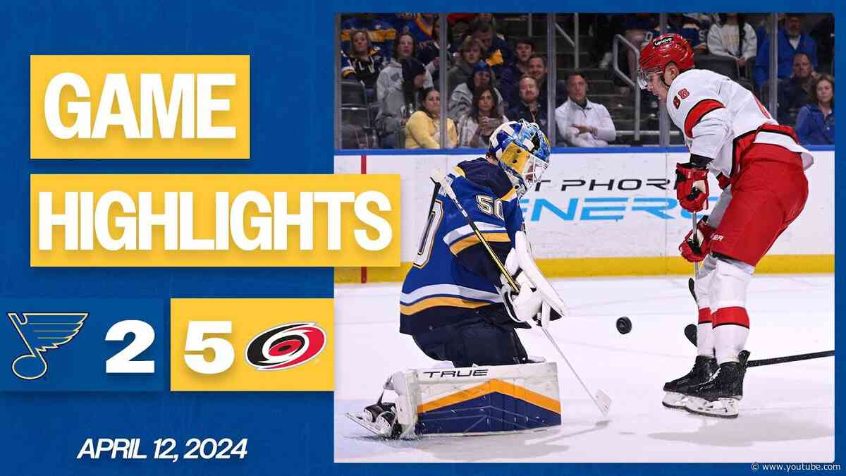 Game Highlights: Hurricanes 5, Blues 2