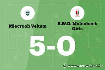Poelmans scoort drie keer voor Miecroob Veltem in wedstrijd tegen RWDM Girls B